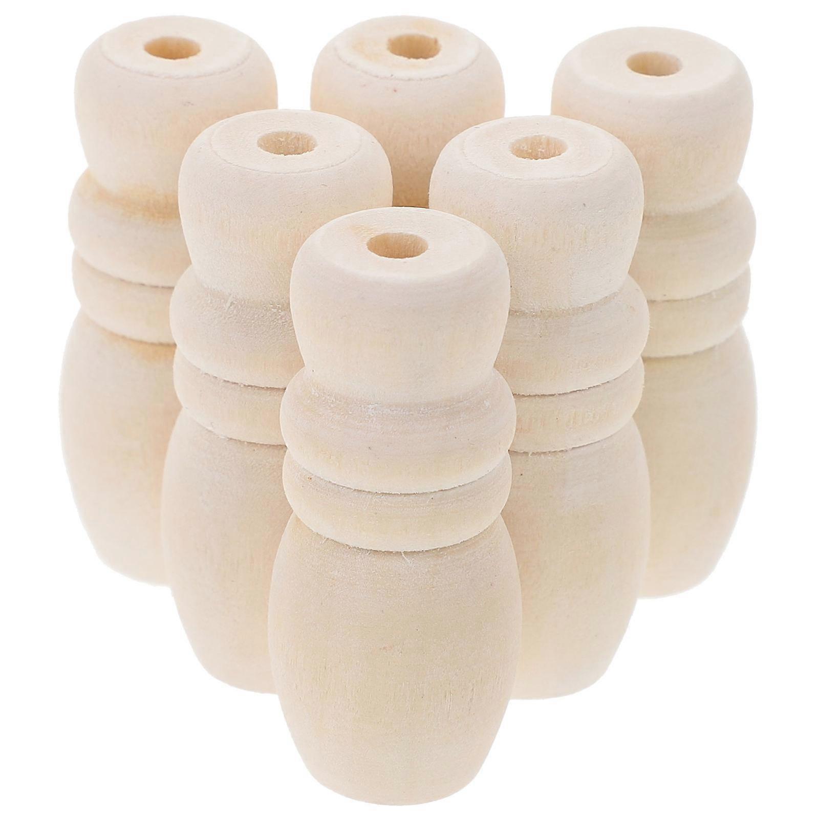 Window Blind Pull Cord Knobs Wooden Blinds Cord Tassels for Home 12Pcs