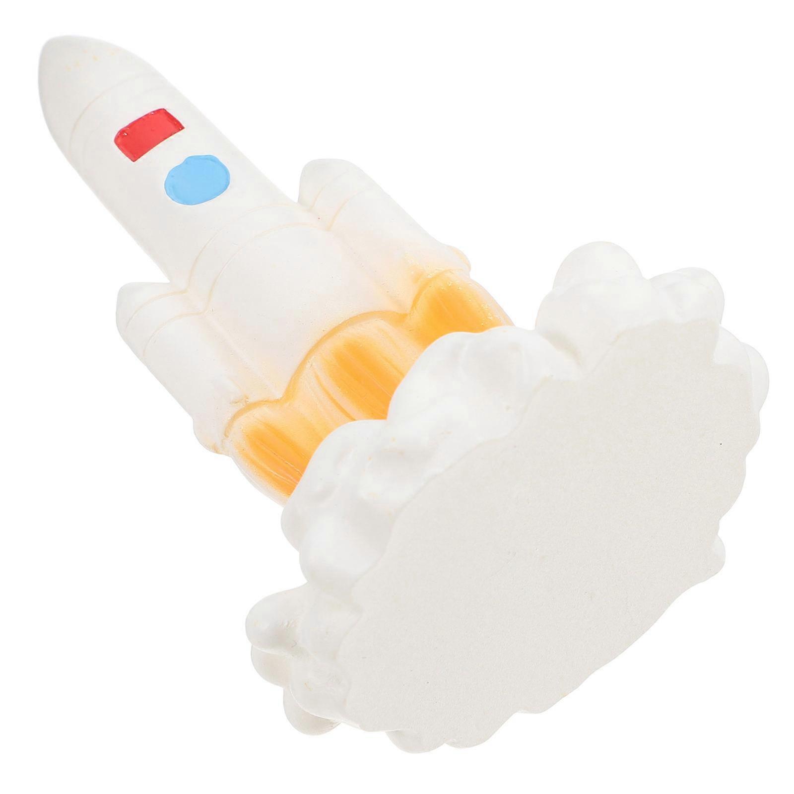 Miniature Rocket Figurines for Party Decorations Space Rocket Toys 3Pcs