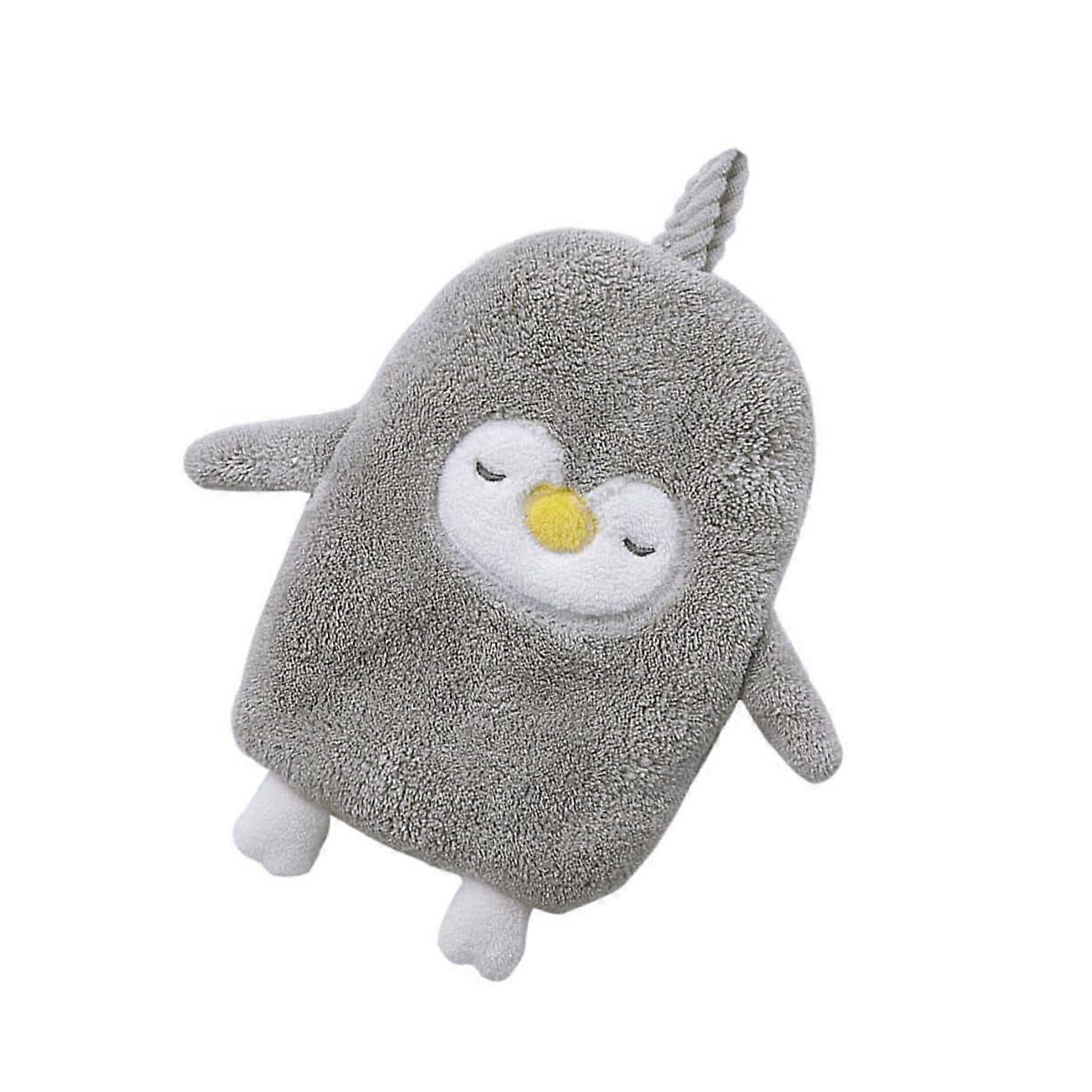 Cartoon Animal Hand Towels Thick Absorbent Washcloth With Hanging Loop For Bathroom Quick Drying Reusable Soft Cloth