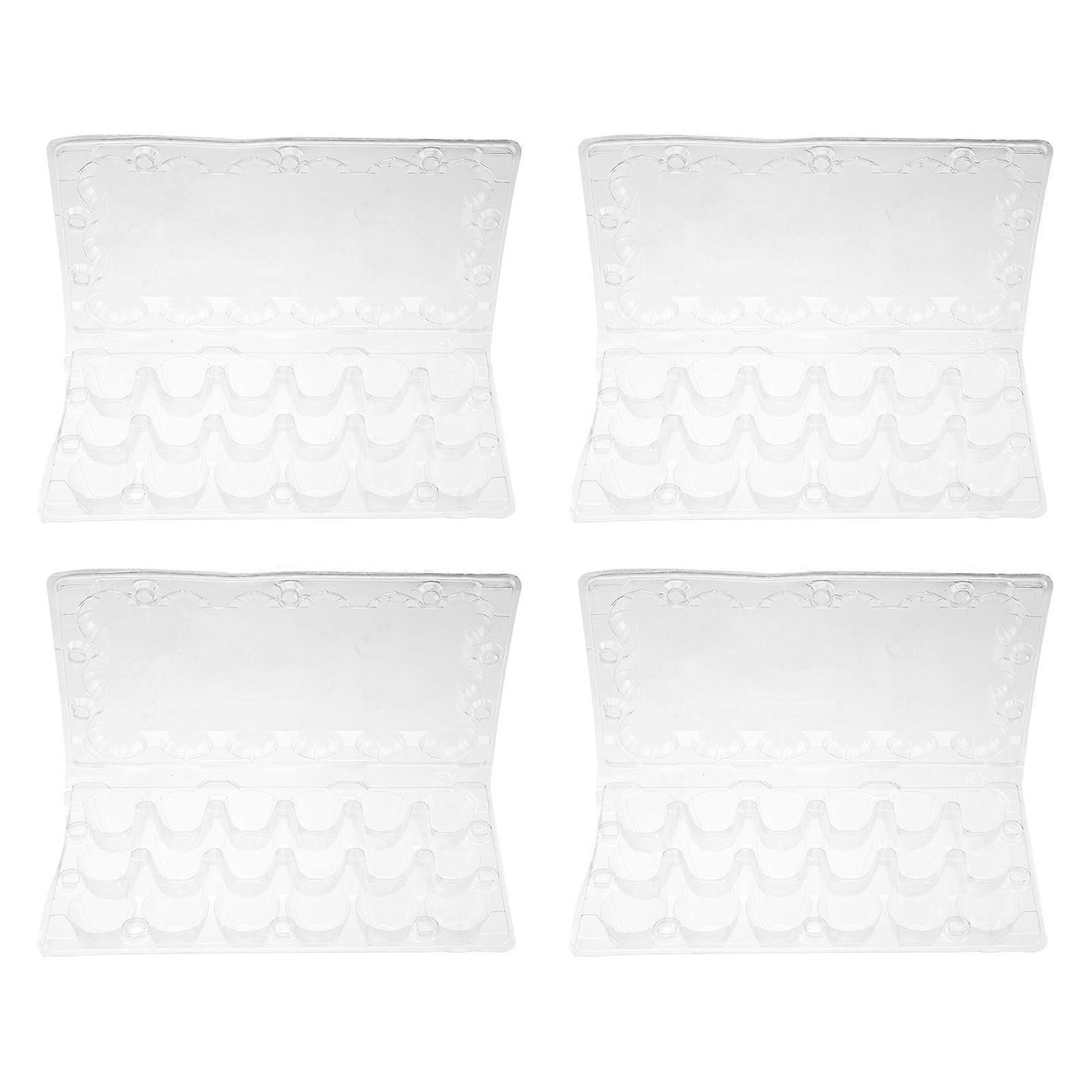 Quail Egg Container 100 Pcs with 18 Grids for Camping and Picnic Transparent Storage Box 19.8x10.2x3.9 Cm Efficient Protection