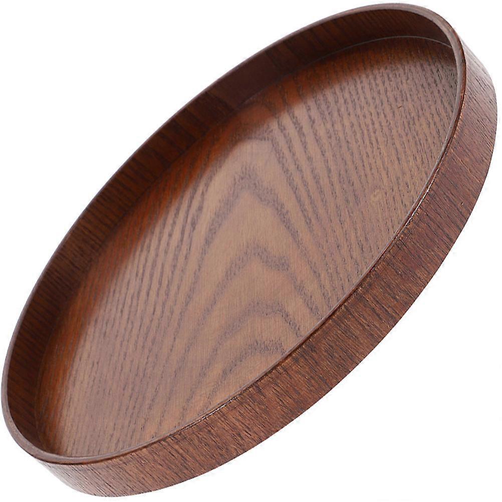 Wood Serving Platter Food Tray 4Pcs with Raised Edge for Fruit and Snacks