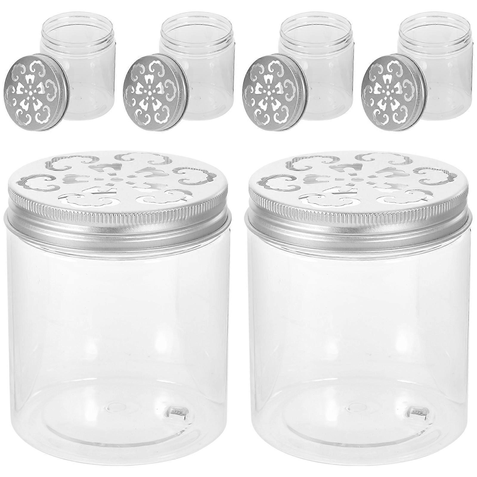 Food Storage Small Jar Round Container For Kitchen Pantry 8.2X7X7CM Transparent Design 24Pcs