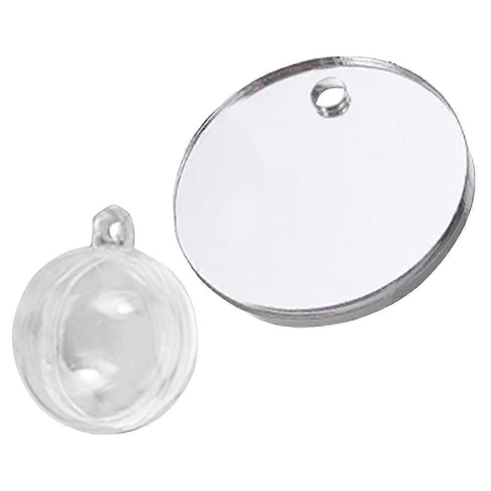 Square Betta Tank Mirror for Pet Care 6x6cm Floating Ball Design 1 Set
