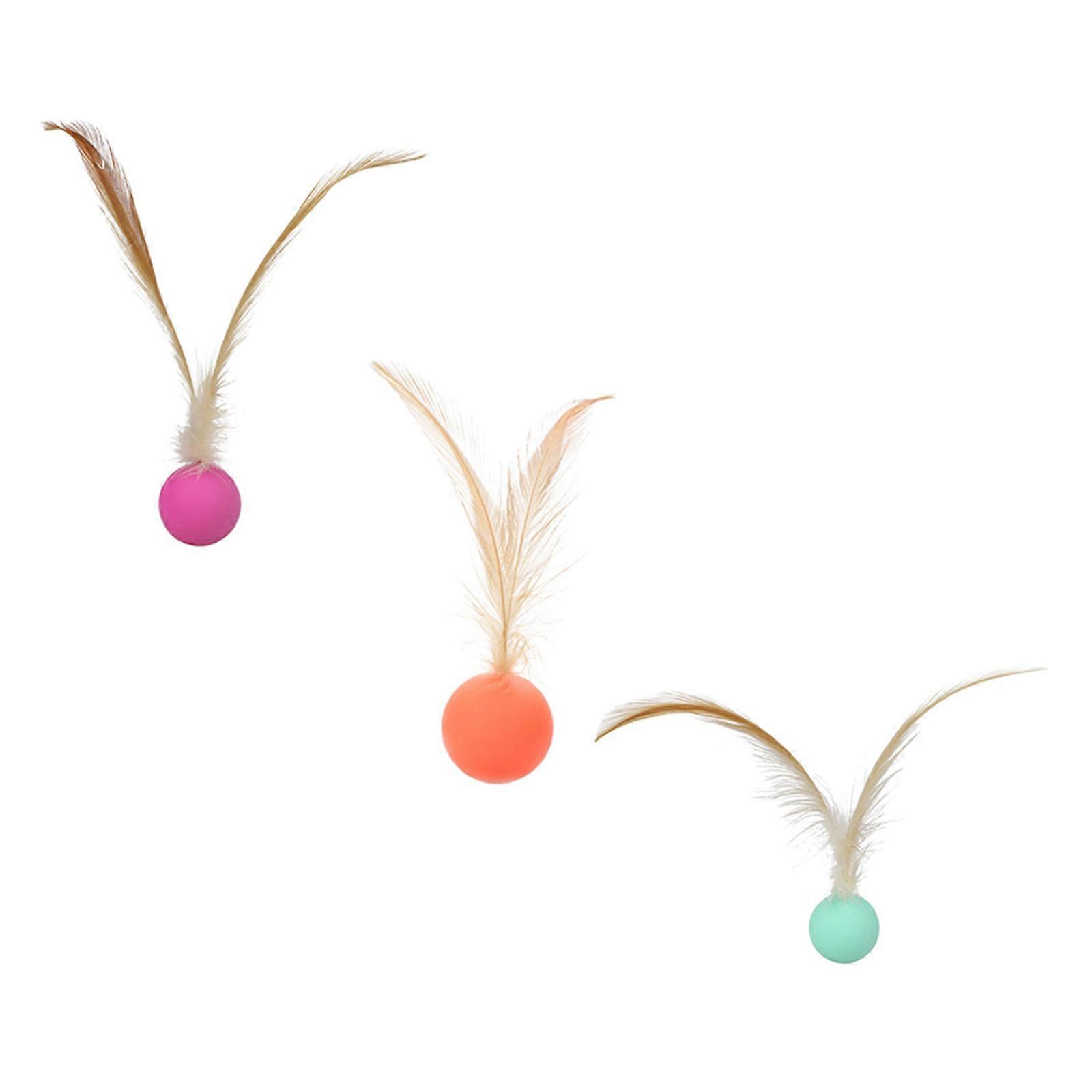 Cat Balls Toy 15Pcs Pet Teasing Balls for Interactive Entertainment