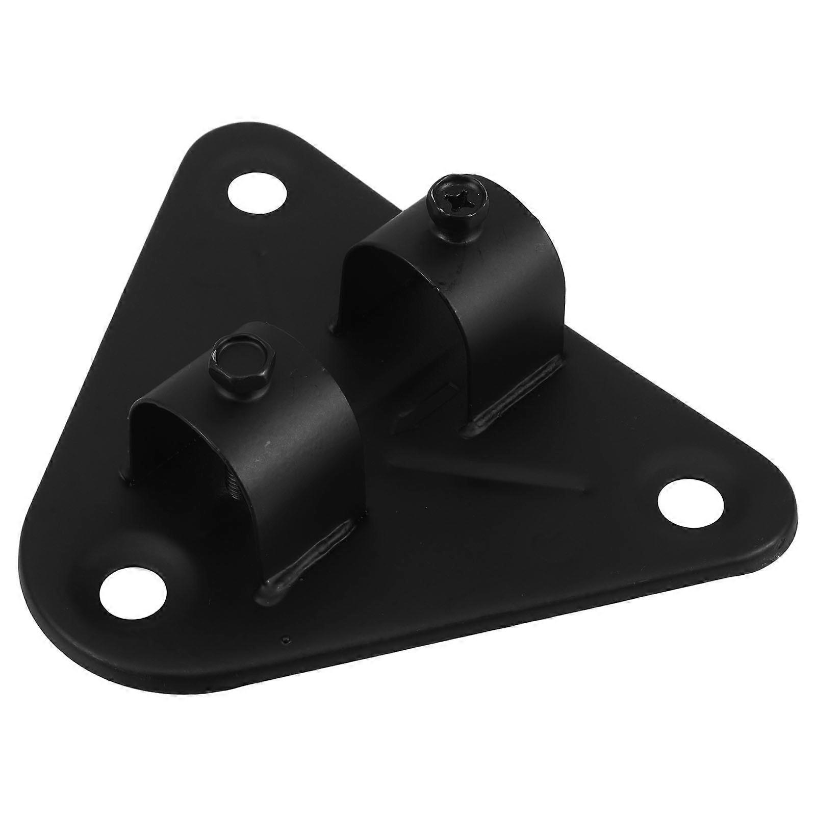 Black Wall Fan Mounting Bracket for Indoor Outdoor Use 2Pcs Set