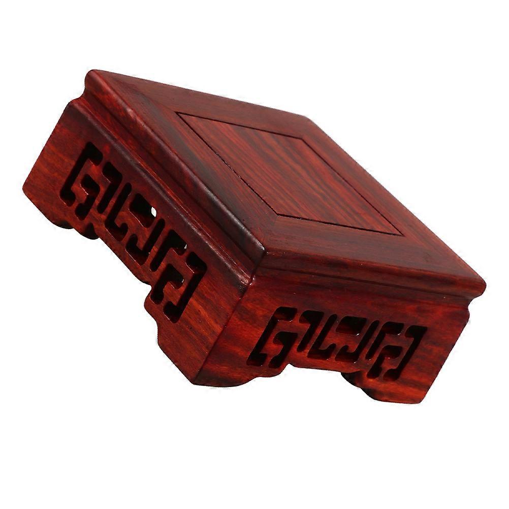 Wooden Display Stand For Crystal Sphere And Quartz Ball Holder In Dark Red Color Suitable For Home And Office Decor 2Pcs
