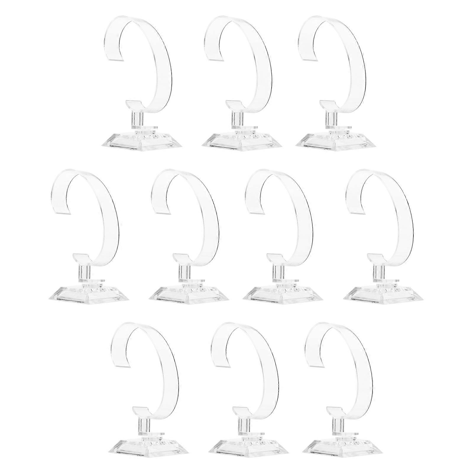 Bracelet Stand 20 Pcs Plastic Watch Rack Ideal For Home Decor Work Desk And Store 9.9X5.6cm Display
