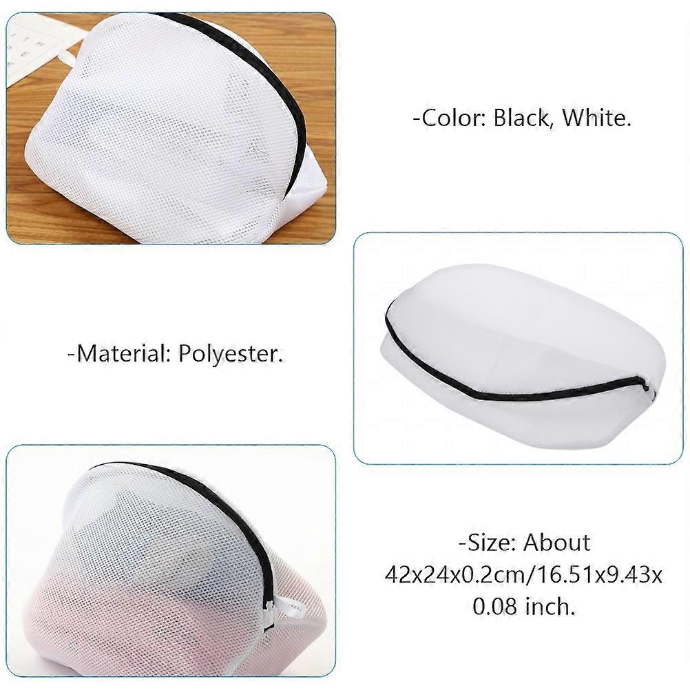 Mesh Delicate Laundry Bags Prevent Snagging 3Pcs Black Rectangular Travel Packing Organizer