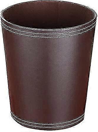 Leather Trash Can, Garbage Bin Or Recycling Bin For Home Or Office