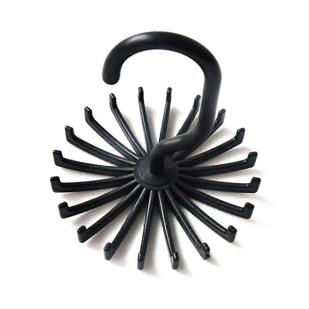 Closet Organizers 4Pcs Multifunction Tie Hanger Featuring 360 Degree Rotating Functionality Suitable For Home Use In Black Color