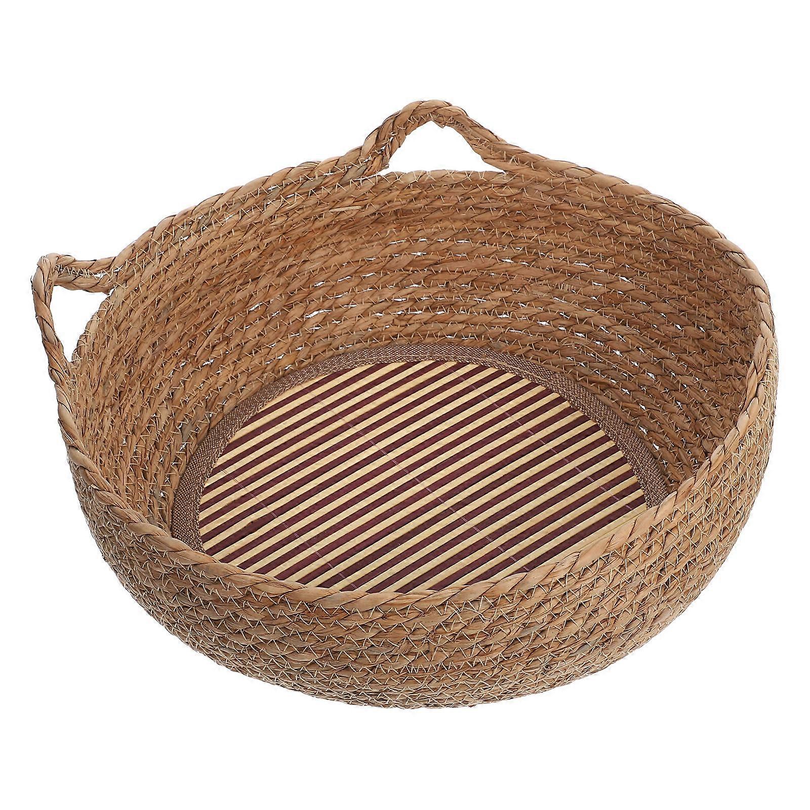 Pet Supply Cat Beds For Indoor Cats Aesthetic Round Shape 14.4×13.6×4.3in Multipurpose Use 1Set