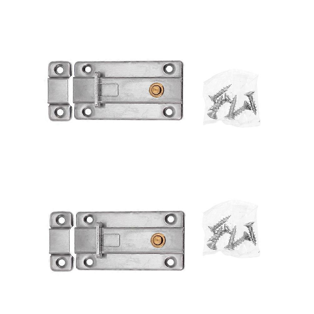 4 Pcs Slide Bolt Door Lock Stainless Steel Latch For Wooden Wickets Barn Security Easy Installation