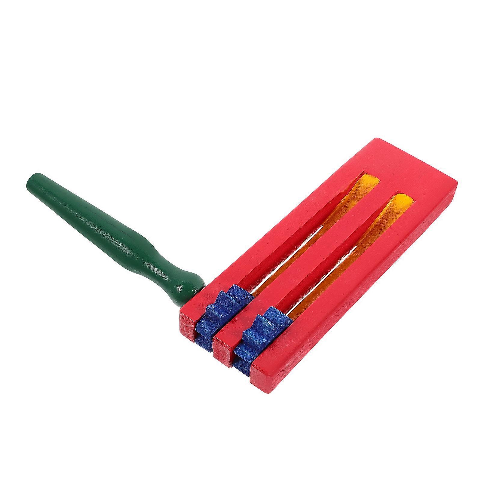 Traditional Wooden Percussion Instrument 4Pcs Cheering Noise Maker Designed For Beginners 15.70X15.00X3.50Cm Perfect For Early Education