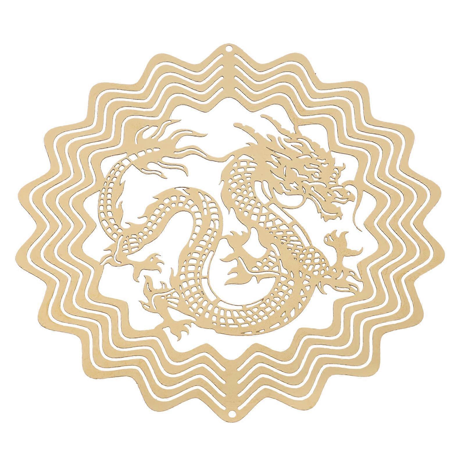 Metal Sculpture Wind Spinners for Outdoor Garden Decor 4Pcs Hanging