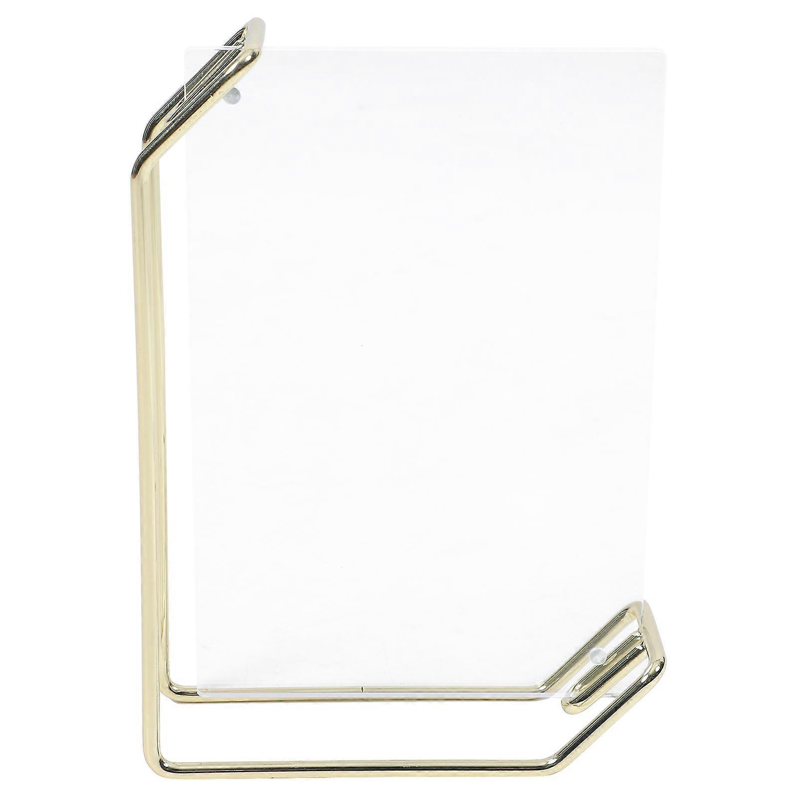 Acrylic Photo Frame Tabletop Holder with 4Pcs Clear Picture Frames for Decor