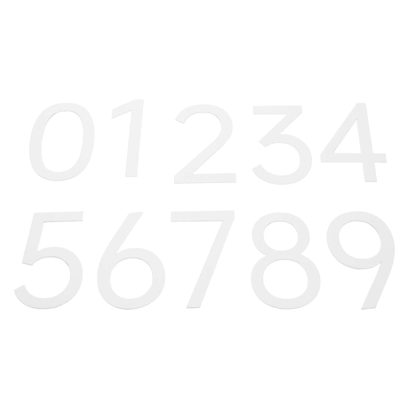 Adhesive Number Sign Acrylic Door Numbers for Office 40Pcs Set