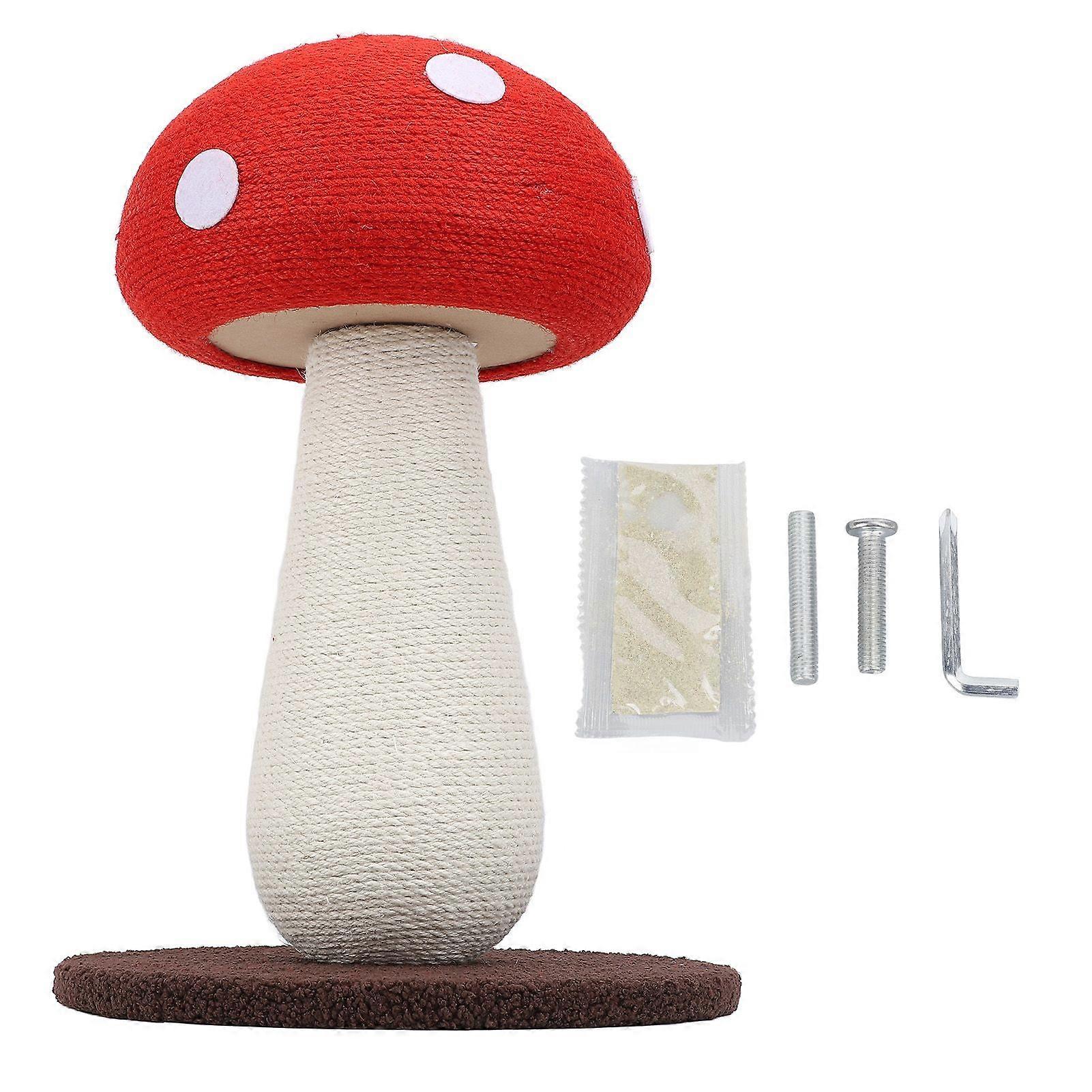 Mushroom Cat Scratching Post Scratch Resistant Furniture Protection Space Saving Cute Cat Scratcher for Kittens