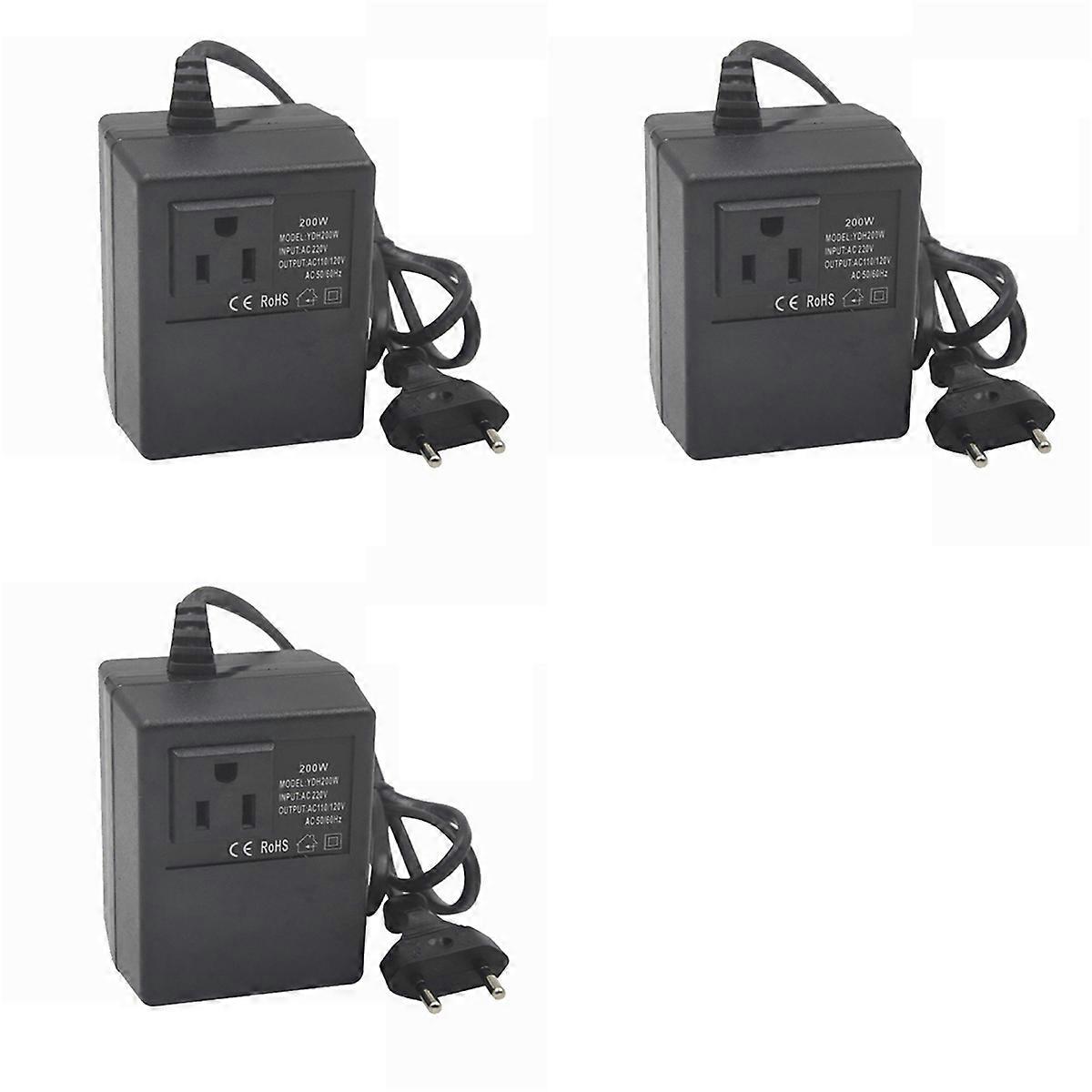 3X Power Transformer Voltage Regulator 220V to 110V Voltage Converter Step-Down Transformer Invert 2