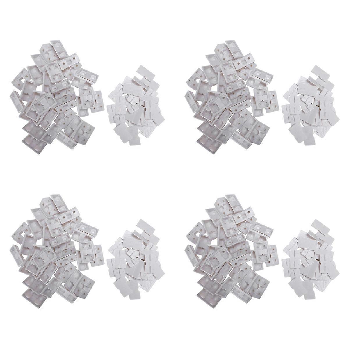 30pcs Shelf Cabinet 90 Degree Corner Braces Angle Brackets White