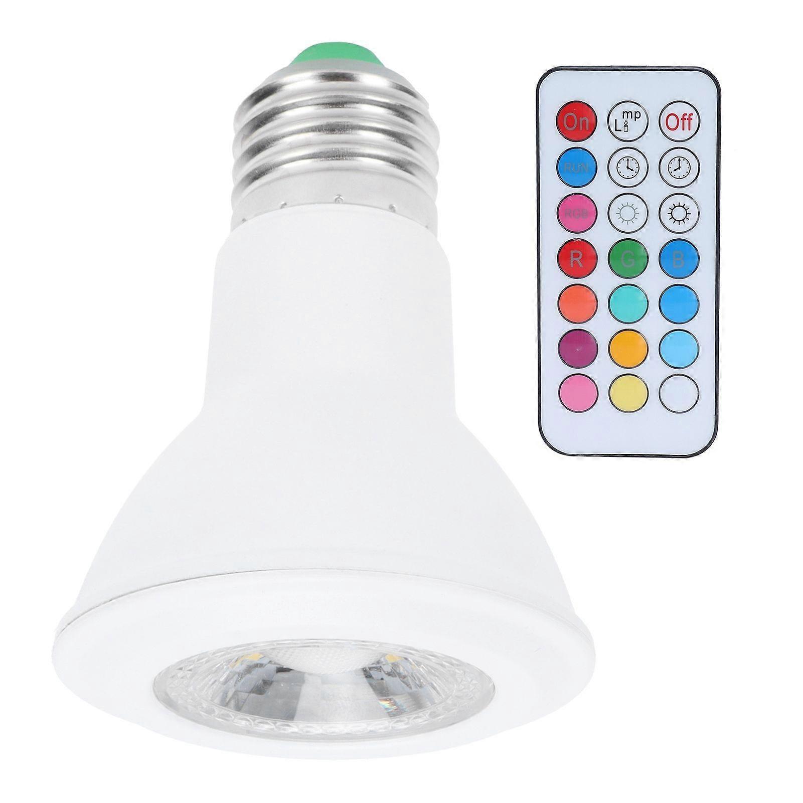 10W RGBW Spotlight with Timing Remote Control E27 Color Changing Light Bulb 85265V