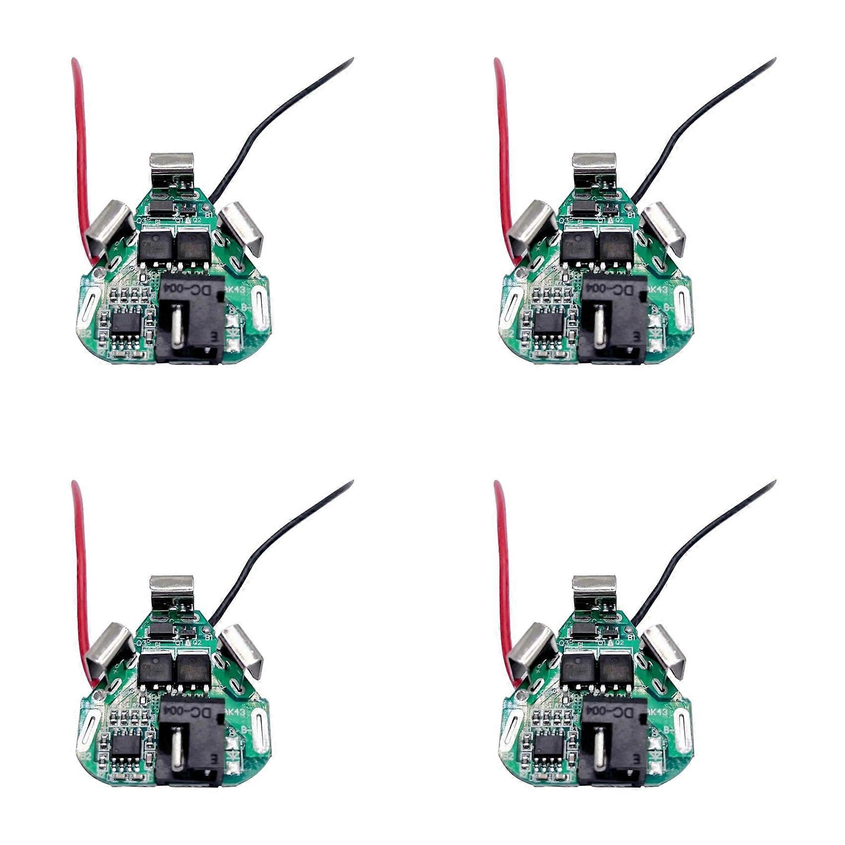 4X 3S BMS 12V Hand Drill Lithium Battery Protection Board 1MOS Plug-in Power Tool Protection Board