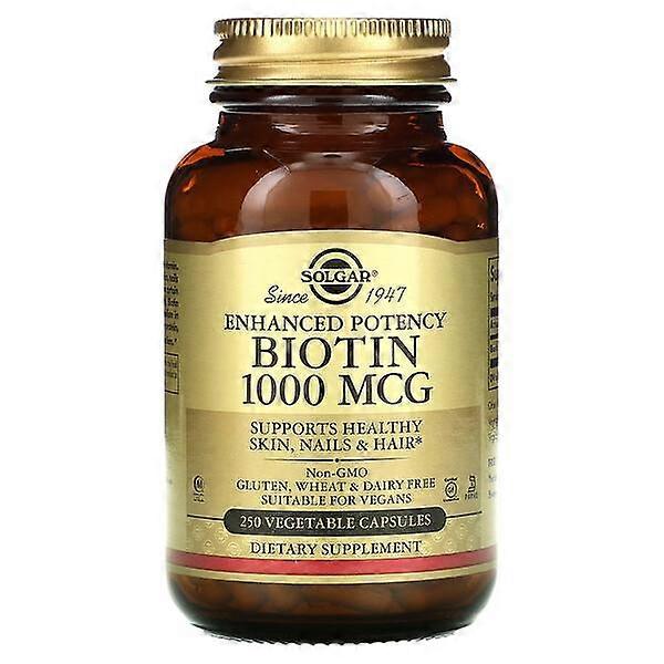 Solgar, Biotin, 1,000 mcg, 250 Vegetable Capsules