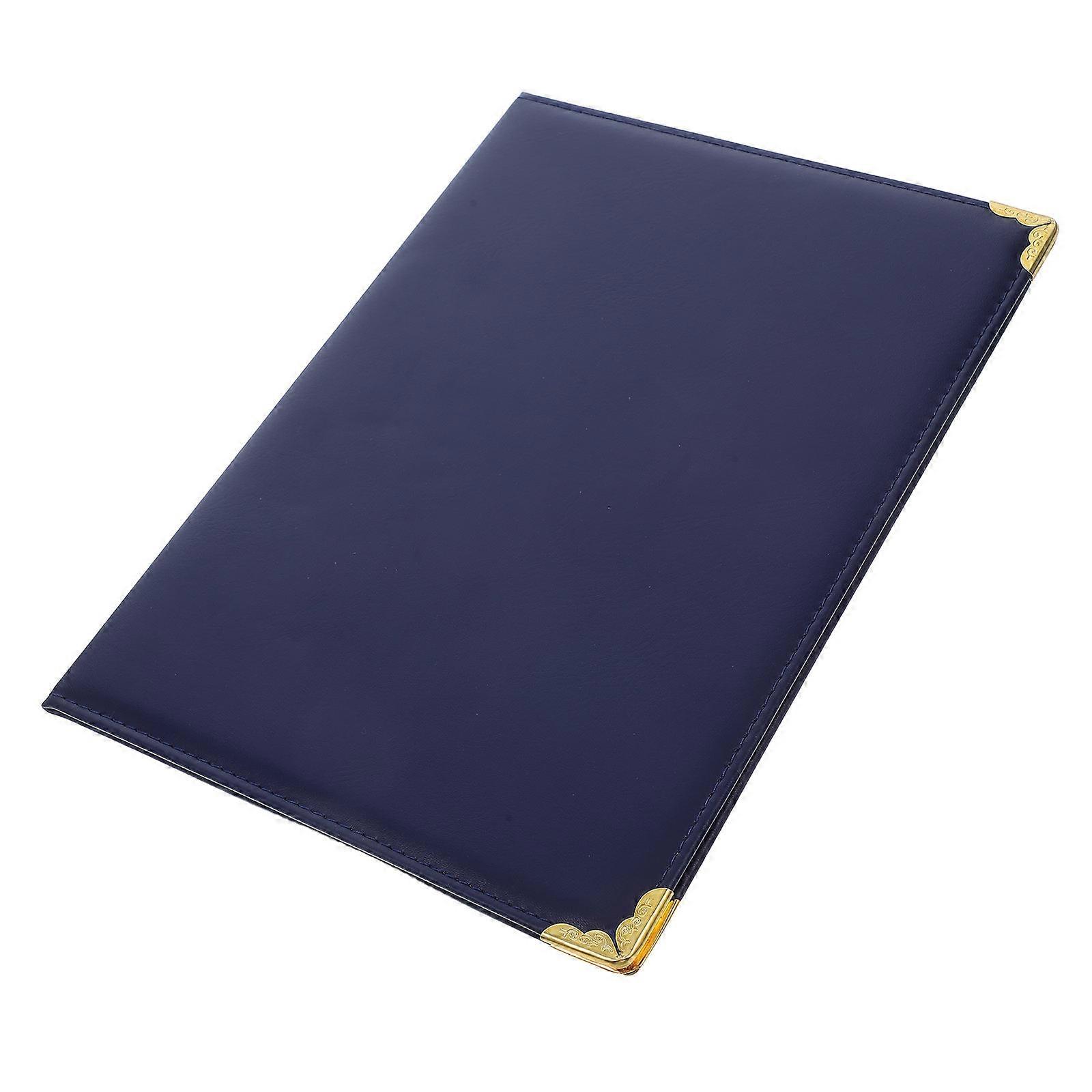 Blue Graduation Document Holder PU Certificate Cover for Award 2Pcs