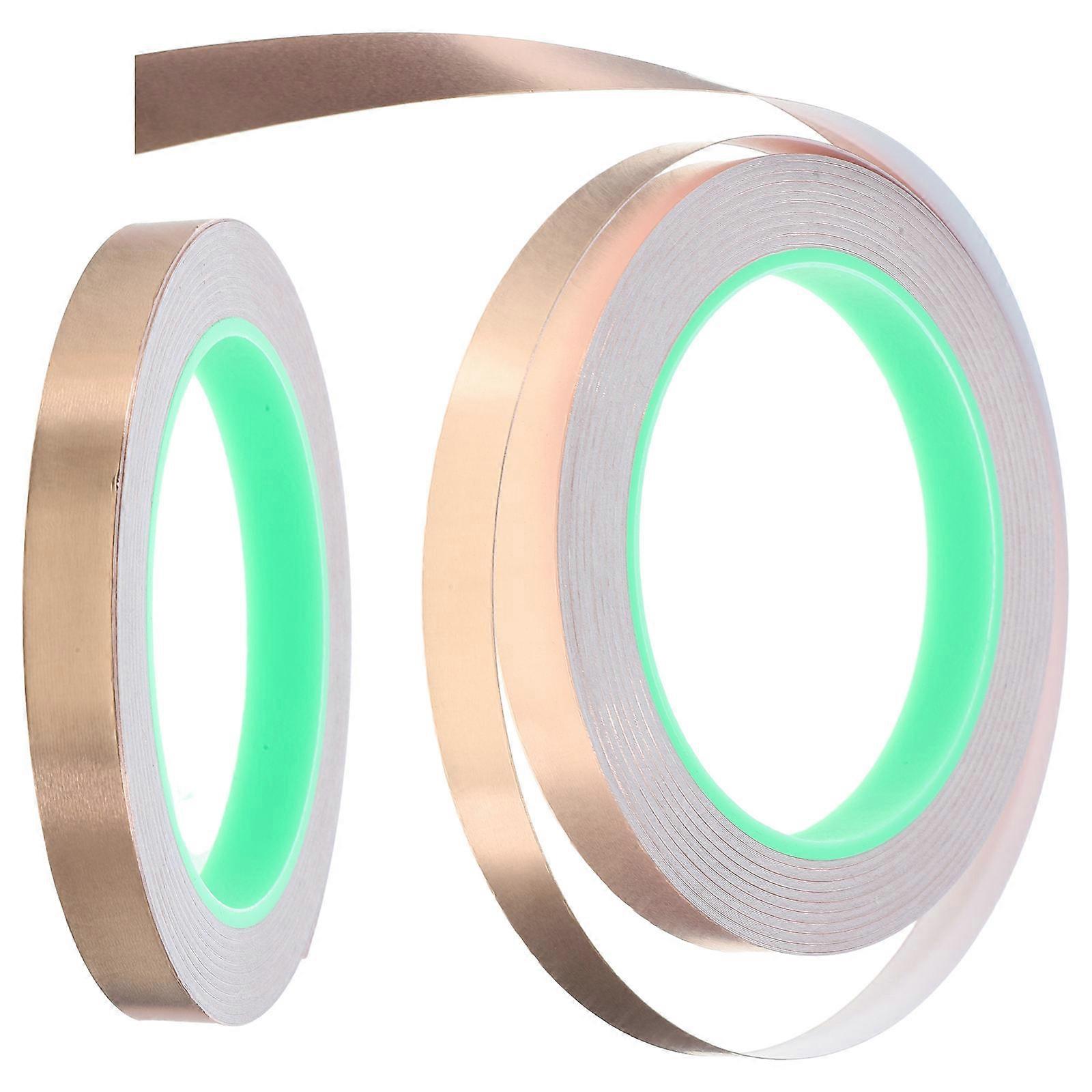 Copper Foil Tape Electronic Device Conductive Adhesive 2Pcs for Home Use