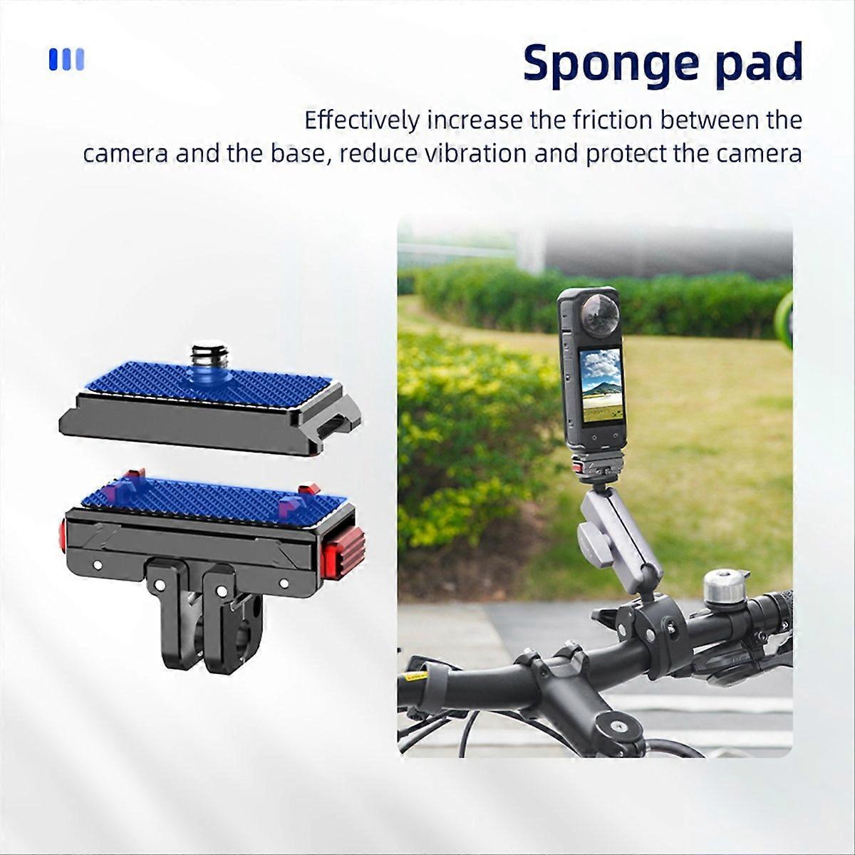 Magnetic Quick Release Adapter Top Plate for Insta360 Ace/Ace Pro/2/X4/X3/X2 Action Camera Tripod Ad