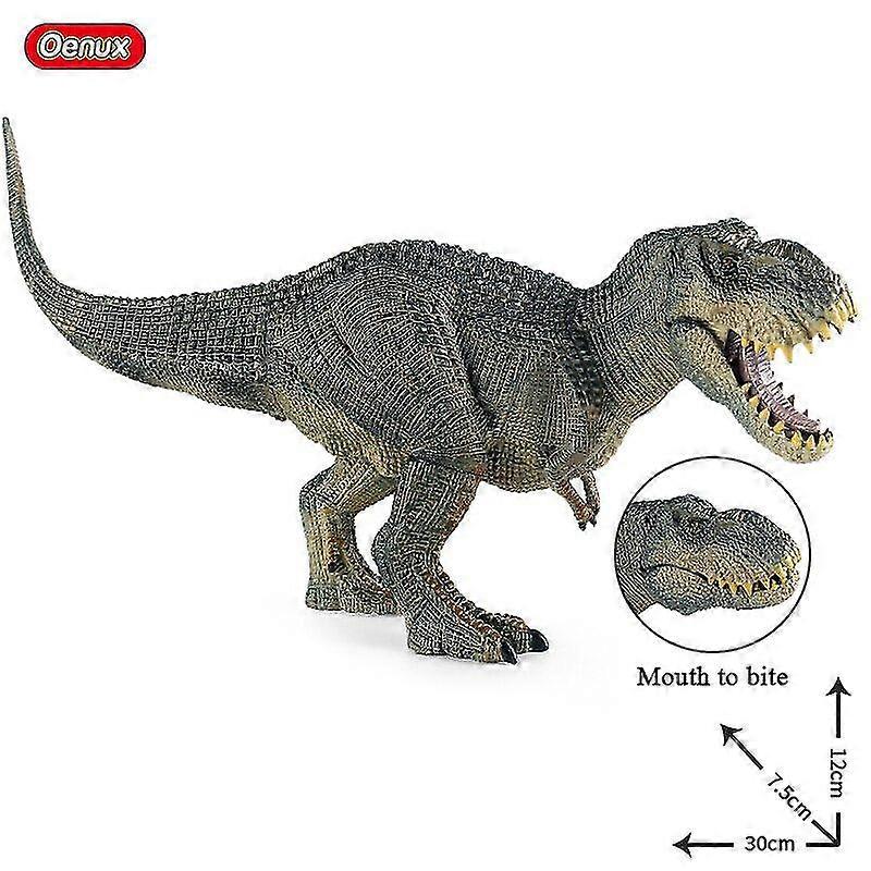 Oenux New Jurassic Dinossauro Indominus V-rex Action Figures Open Mouth Savage Tyrannosaurus Big Gorill Animals Model Kid Toy 26s