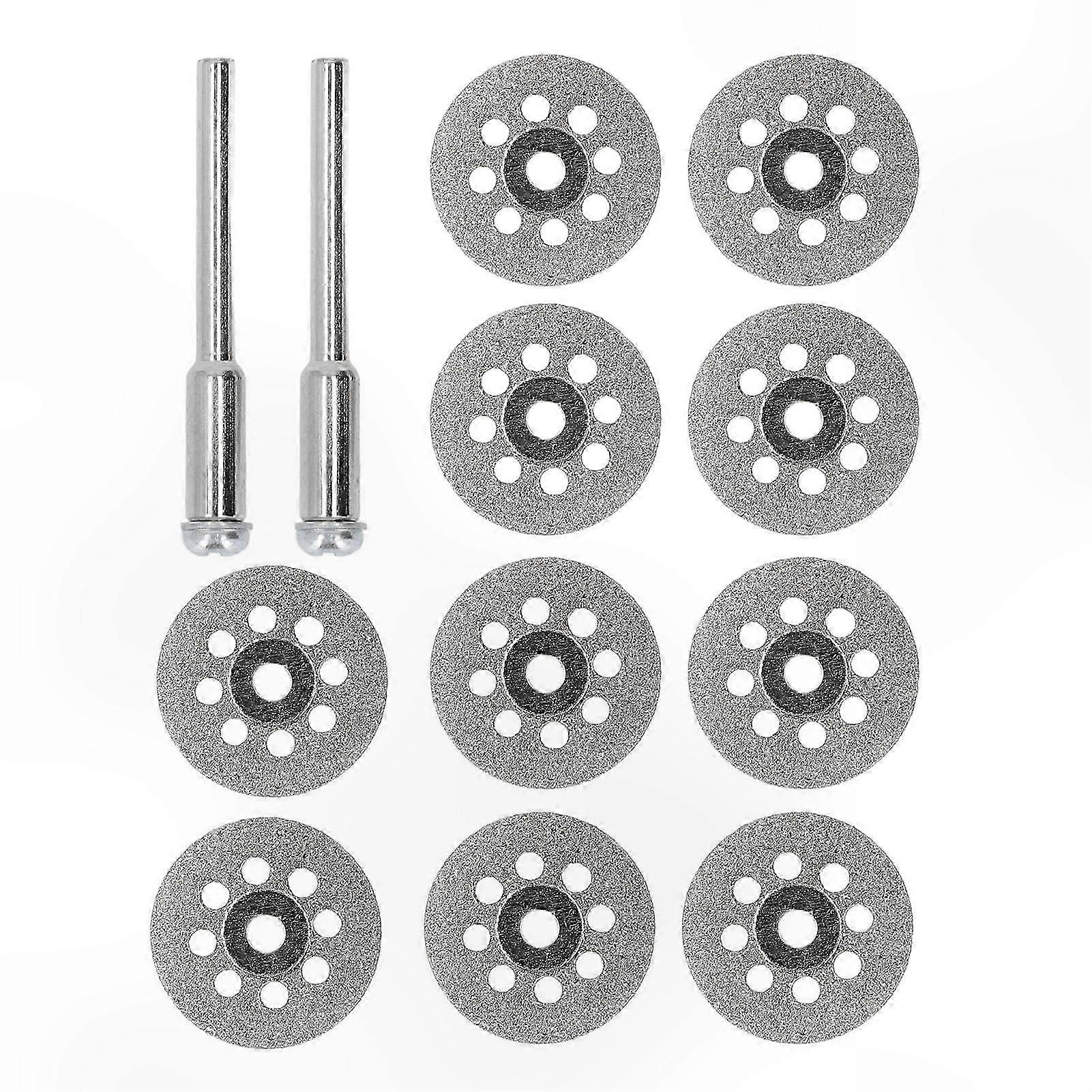 10Pcs 25mm Diamond Cutting Wheels for Rotary Tools with Hole