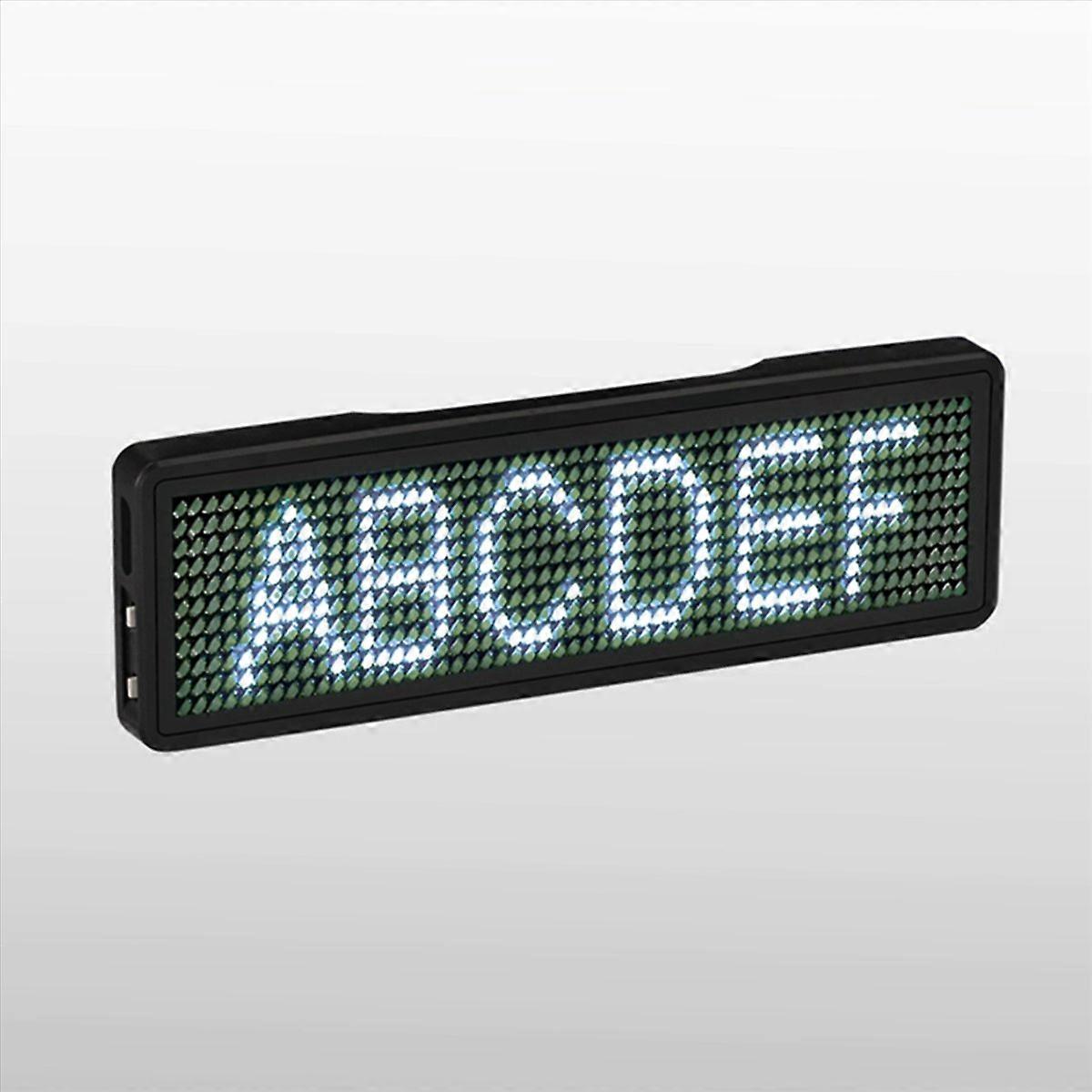 Bluetooth LED Name Badge Rechargeable Light Sign Display LED,Type 5