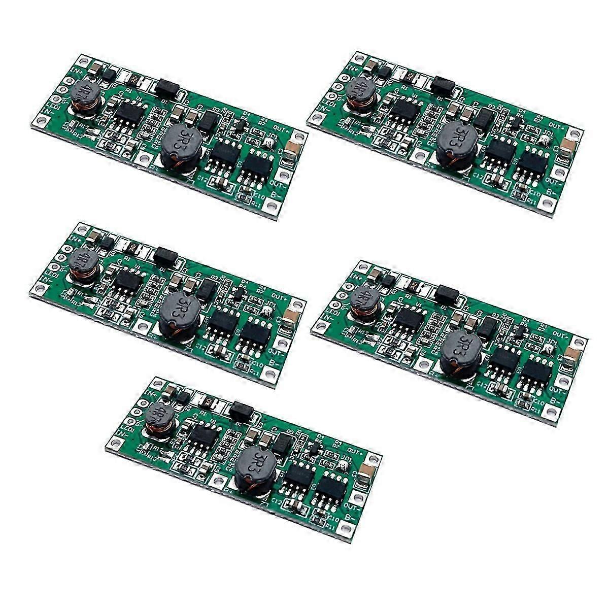 5PCS DC 12V Charging Step Up Booster Module for 18650 Lithium Battery UPS Voltage Converter Protecti