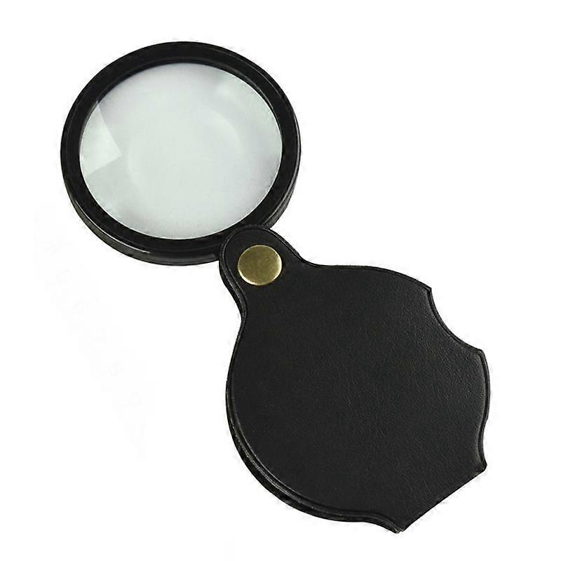 10X Folding Leather Case Magnifier 50mm