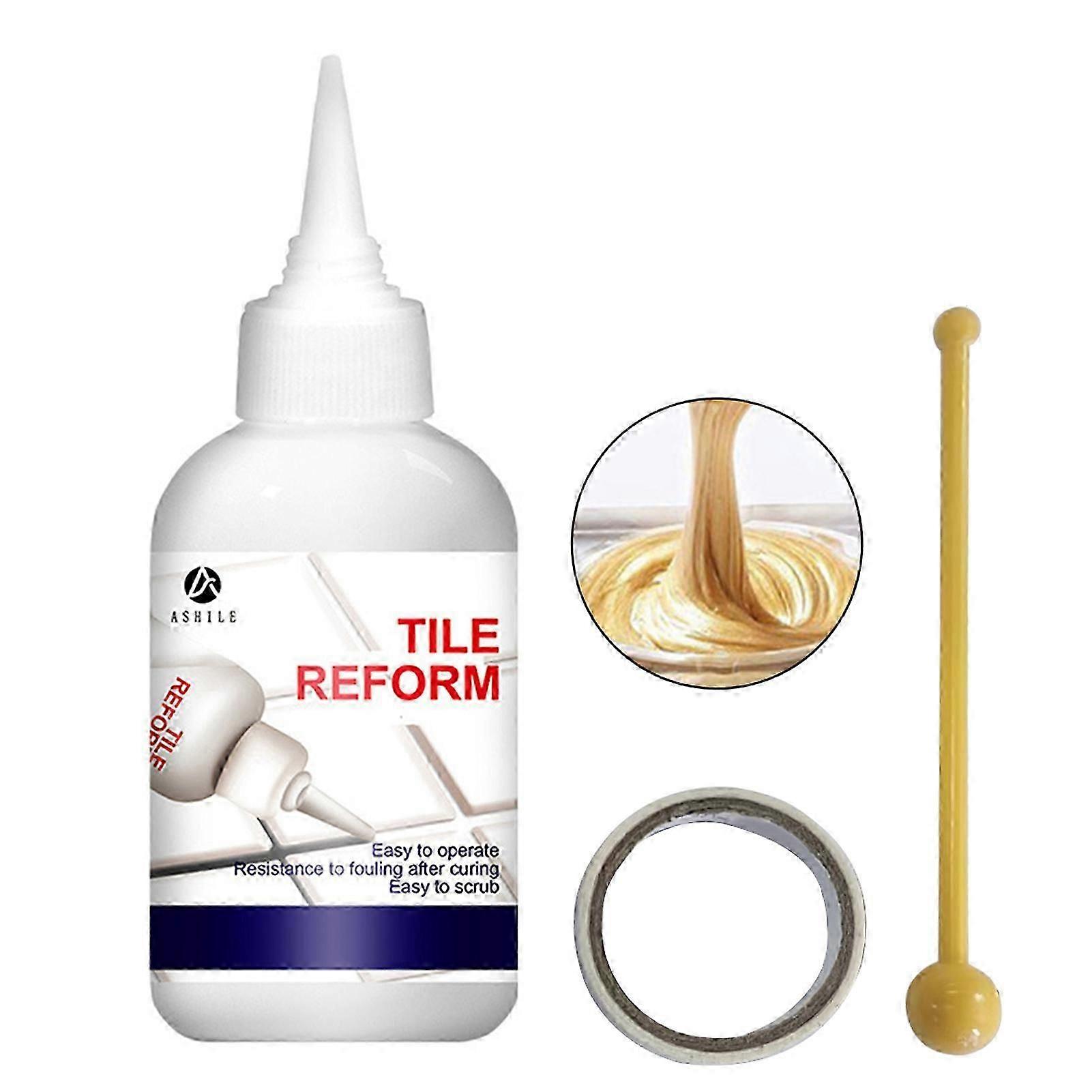 Tile Caulk with Seam Balls Masking Paper Stain Resistant Filling Tile Joint Tools for Home Bathrooms