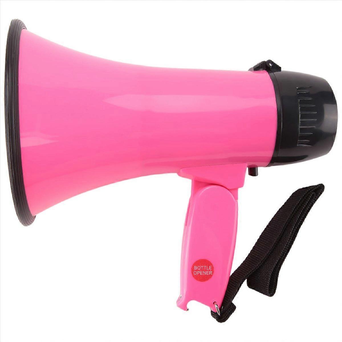 25 Watt Compact Megaphone Speaker PA Bullhorn - with Built-in,Pink
