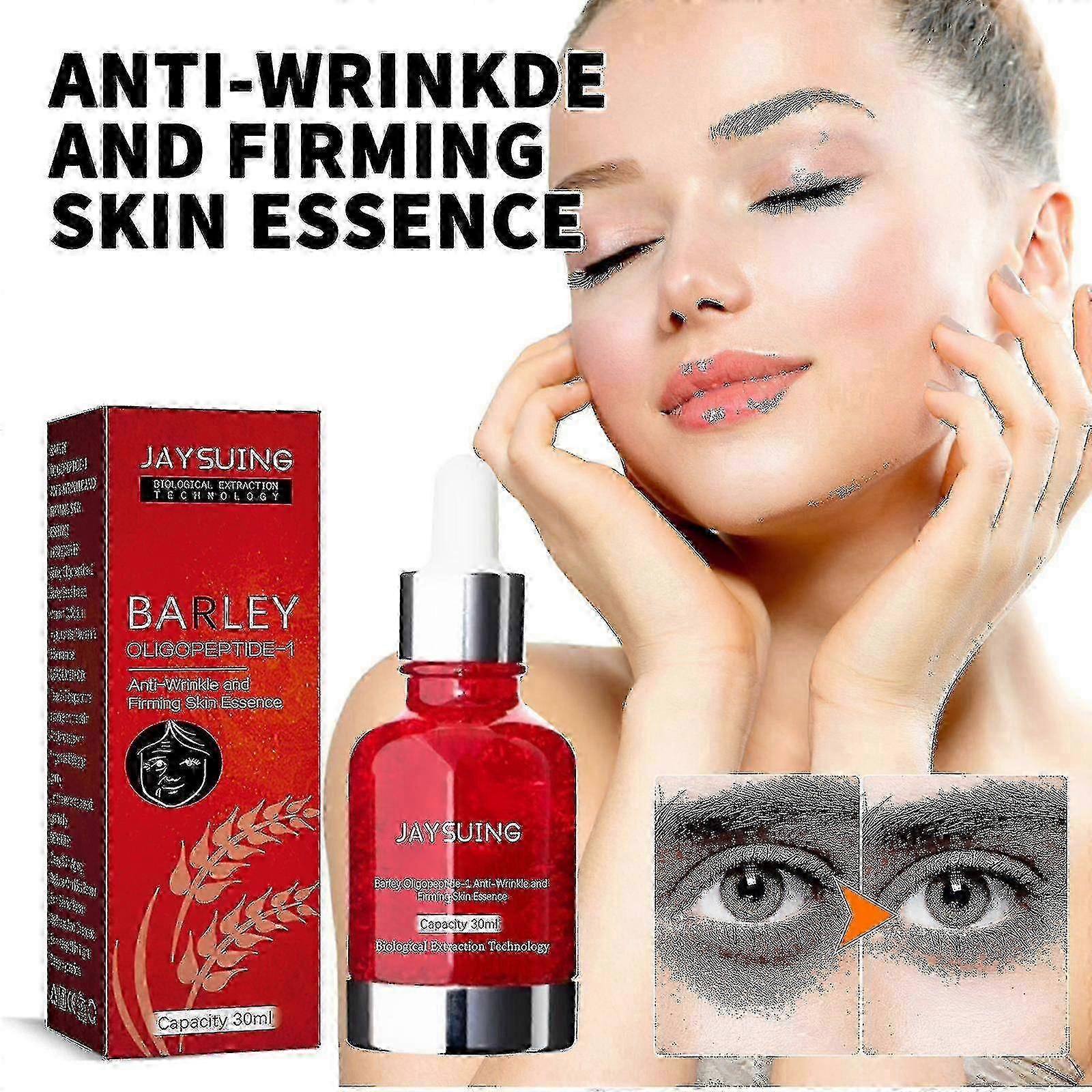 Jaysuing Anti-Wrinkle Firming Essence يتلاشى الخطوط الدقيقة حول العينين والطيات الأنفية الشفوية شد وترطيب البشرة جوهر مضاد للتجاعيد |