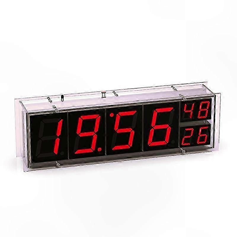 WiFi Clock with LED Dot Matrix Display for Network Timing Red Green Time Indicator Digital Device