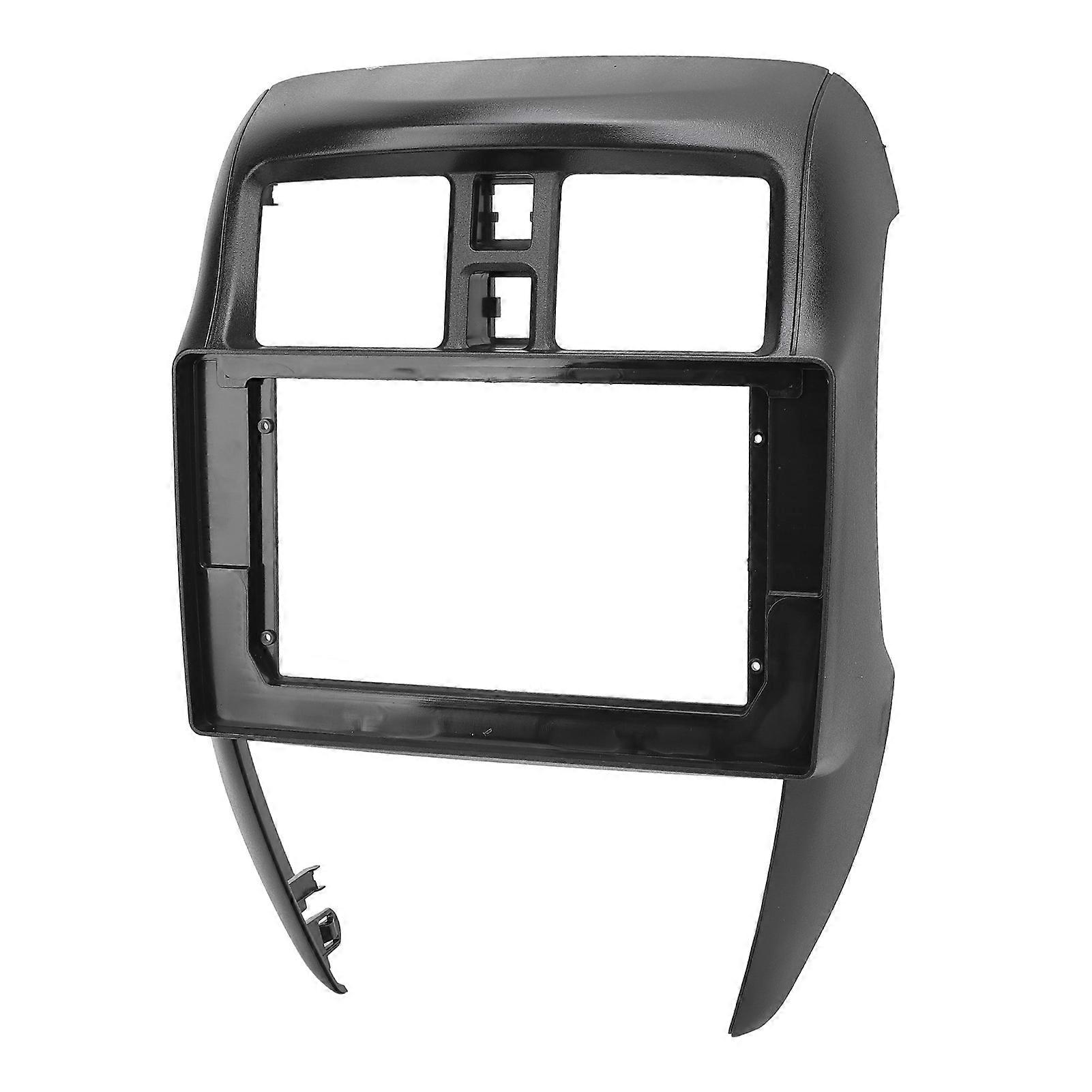 Navigation Panel Frame Black 10.1in 2Din Radio Stereo Dash Installation Mount Trim for Versa 2015 to 2019 No Power Cord 