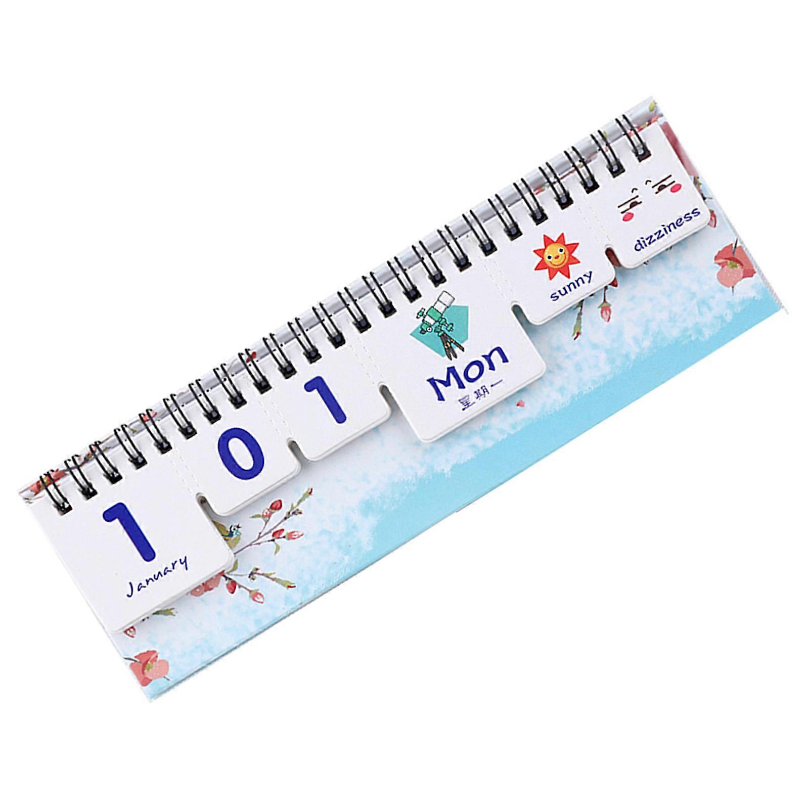 Artistic DIY Desk Calendar With Astronomical Animal Graphics Reusable Pages For Daily Schedule Tracking Multicolor