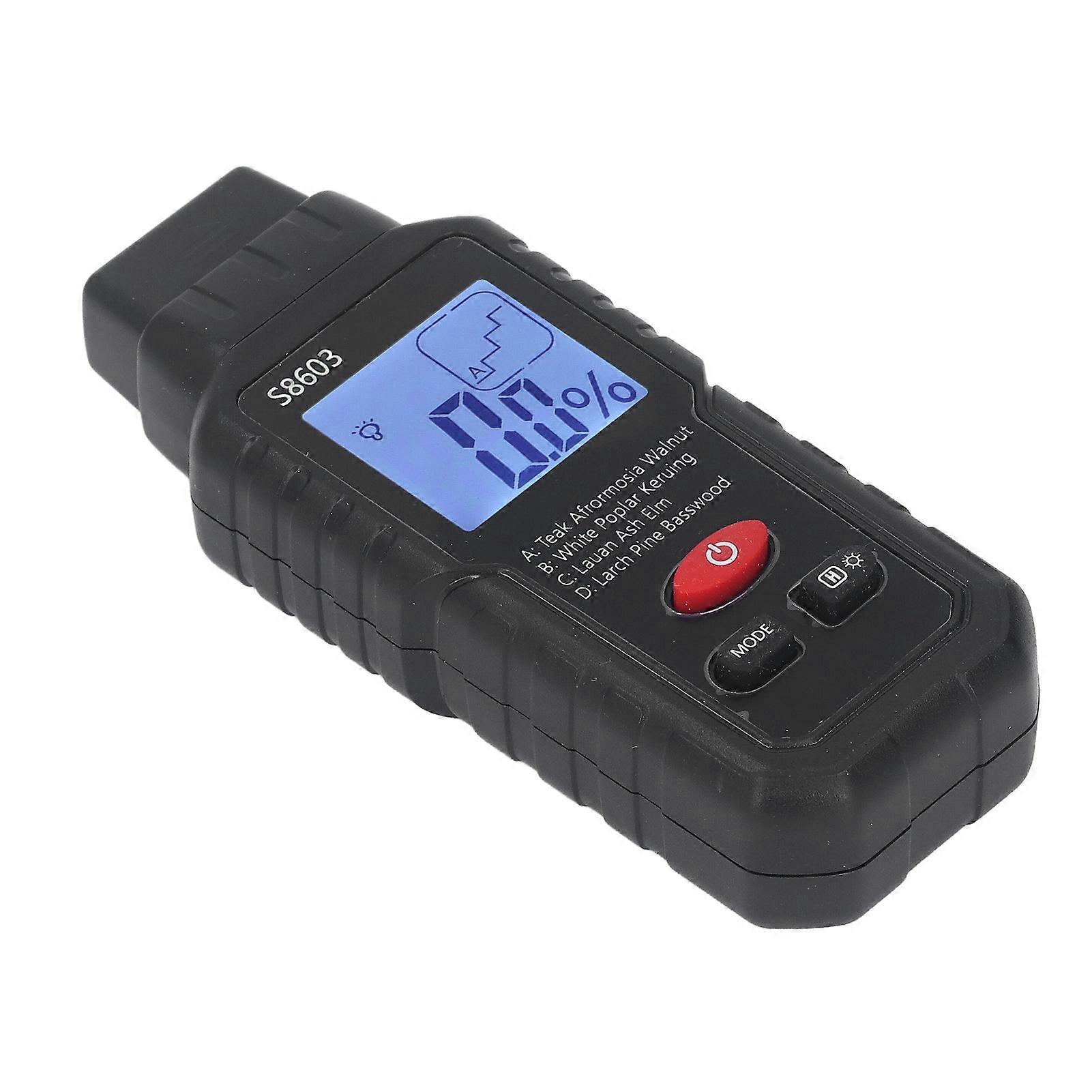 Wood Moisture Meter Pin Type LCD Digital Water Leak Detector Timber Humidity Tester Dampness Sensor