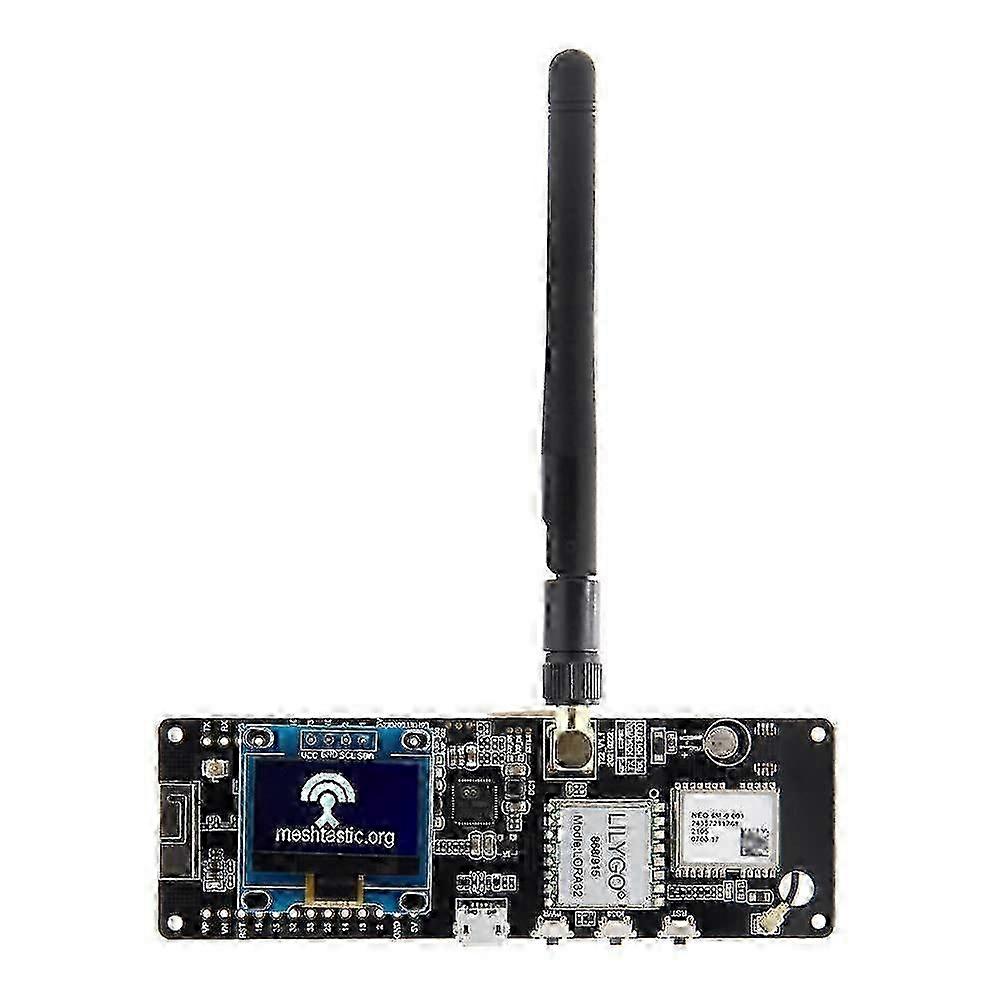 T-Beam Meshtastic LORA32 915MHz ESP32 TTGO Development Board with WiFi BLE CH9102F Chip and Soldered OLED Display