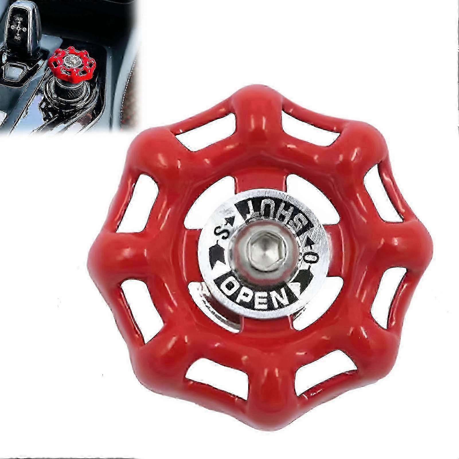 3D Valve Car Button Cover Classic Retro Metal Car Rotary Knob DIY Decor Suitable for Cabinet Drawer Knobs