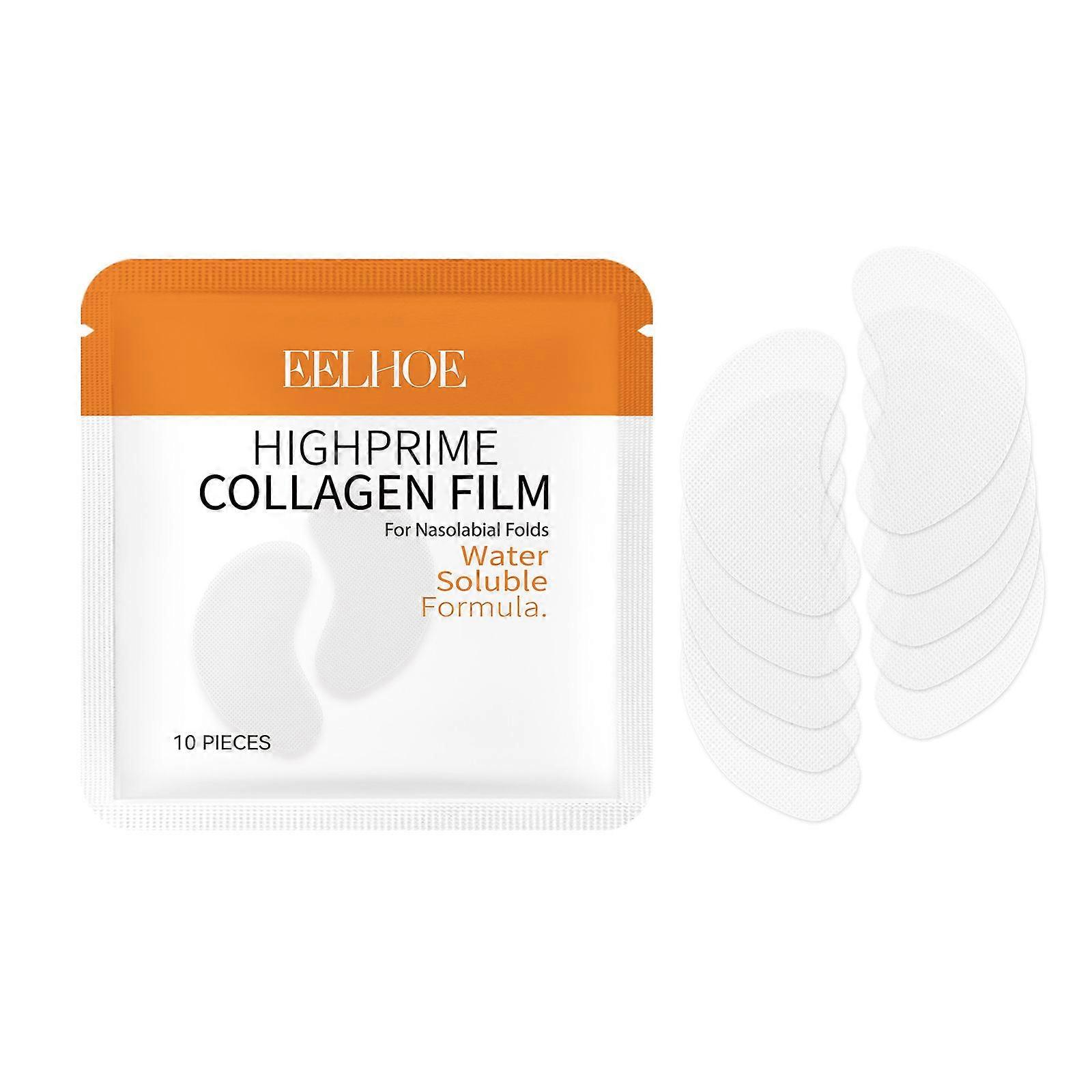 Collagen Water-Soluble Nasolabial Fold Patches Reduce Fine Lines And Wrinkles, Moisturize, And Firm The Skin.