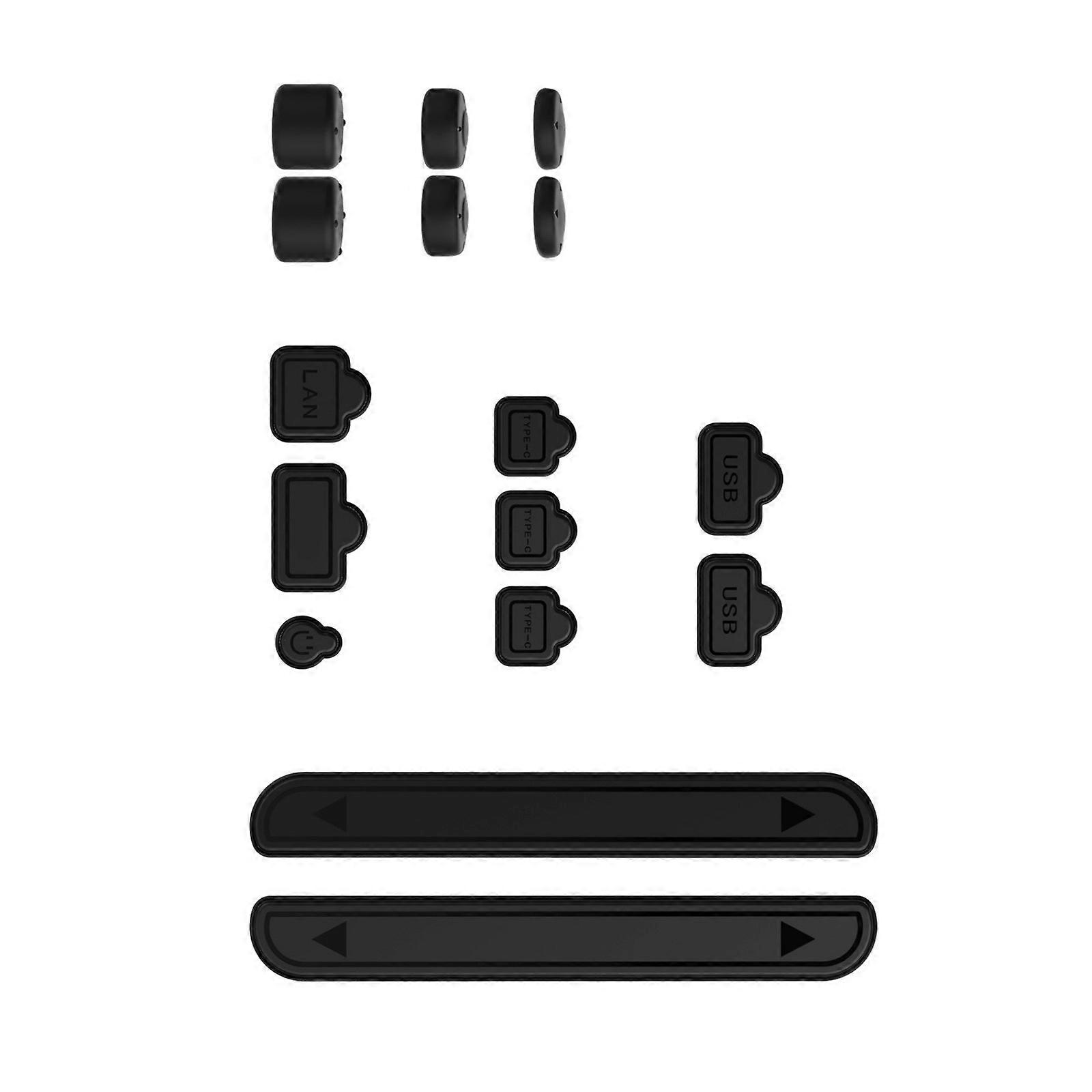 Silicone Consoles Port Protector Set Includes Ergonomic Joystick Caps Dustproof Seal Quick Installation for Switch2 Use Multicolor