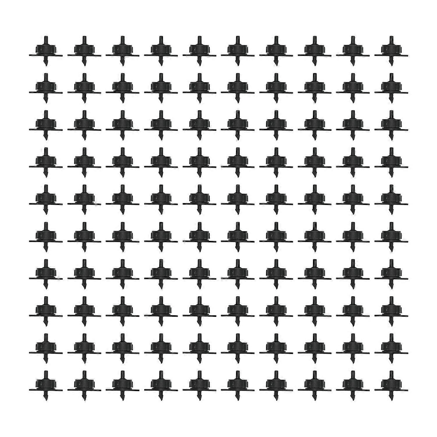 100Pcs 4L Pressure Compensating Drip Emitters Detachable Irrigation Dripper Nozzle for 4/7 Hose