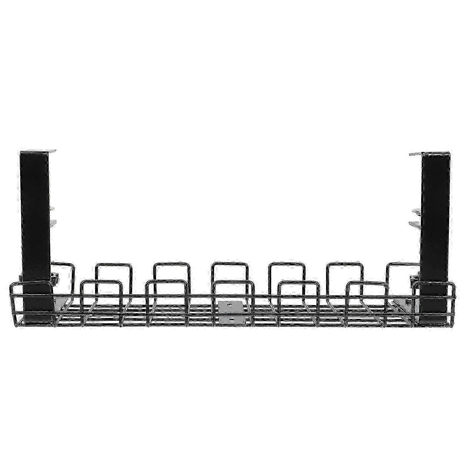 Under-Desk Strip Holder Cable Organizer with Power 2025