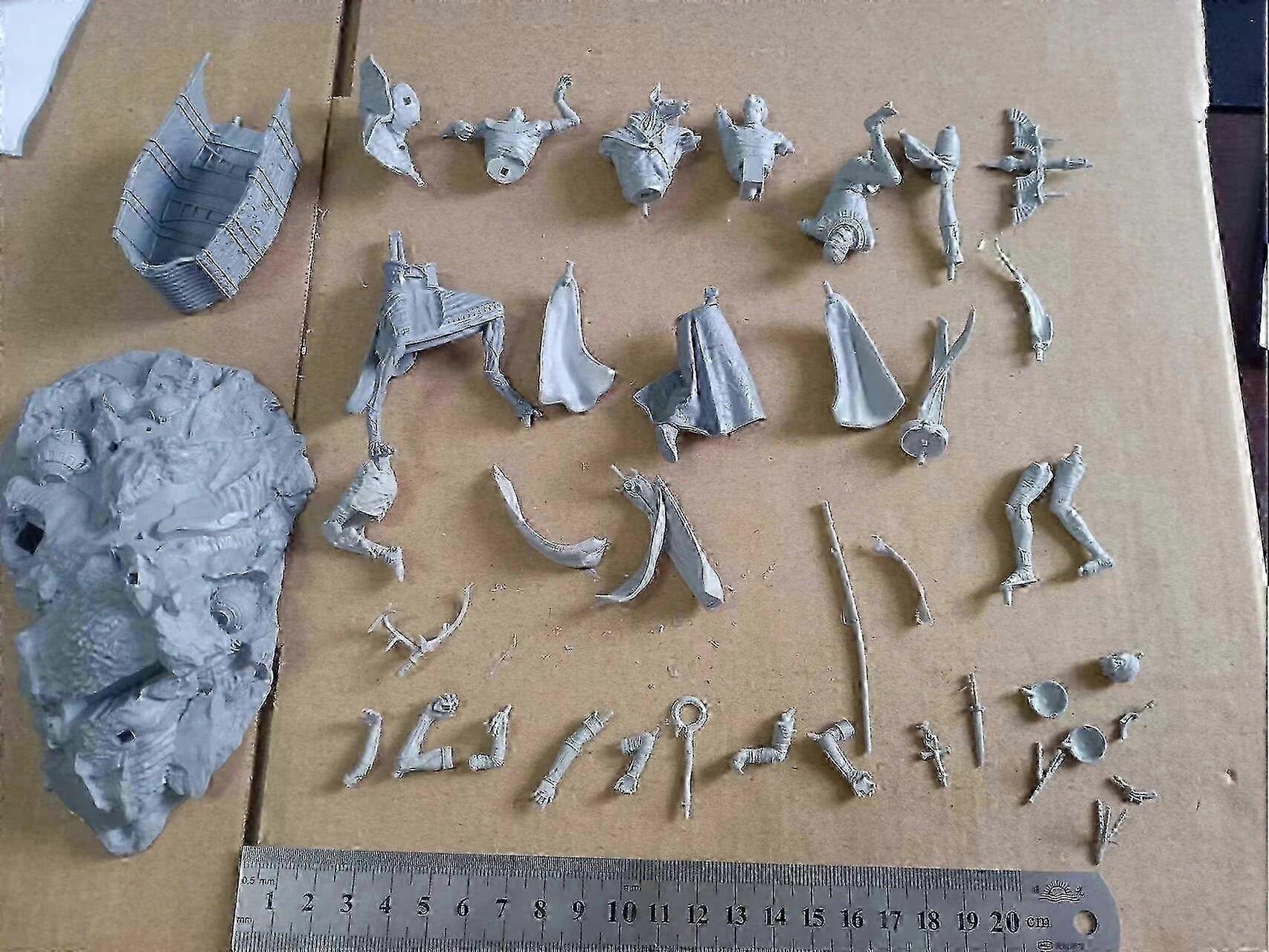 Angry Anubis Resin Figure 1/24 Scale 75mm Assembly Model Kit Unassembled and Unpainted Miniatures Toy