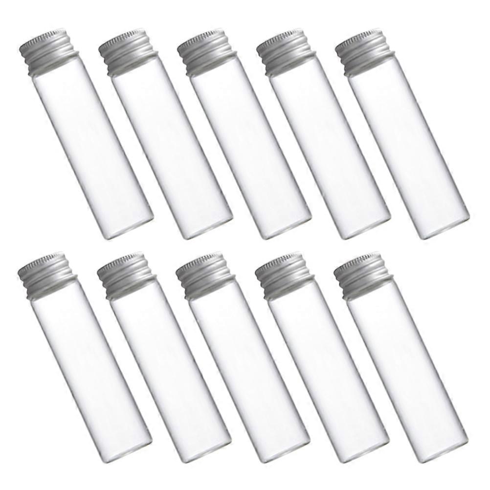 Small Vials Glass Bottle with Screw Caps for Storage Use 30Pcs Clear