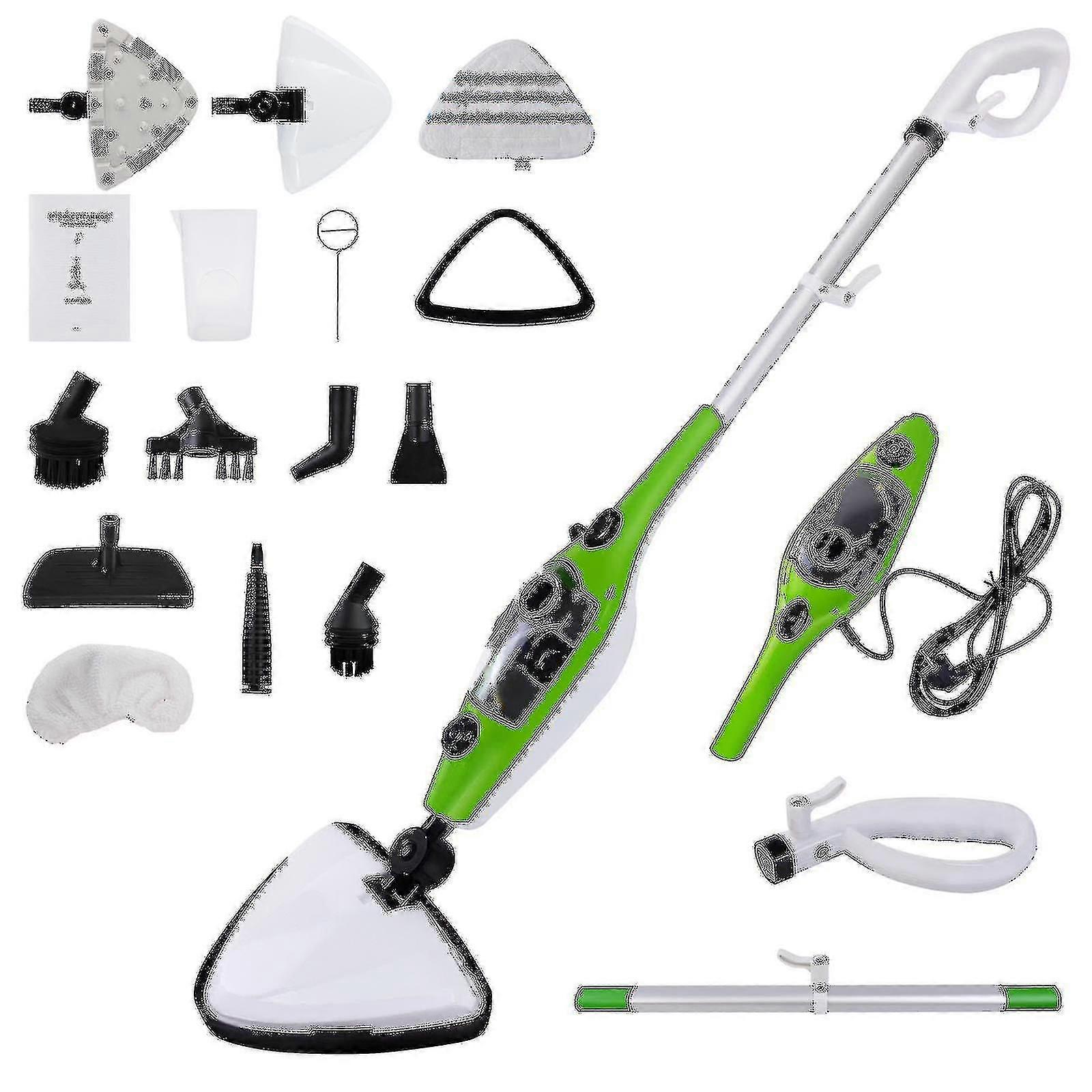 10-in-1 Handheld Upright Floor Steam Mop Cleaner